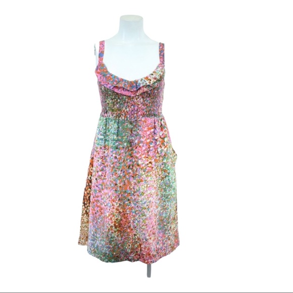 Anthropologie Dresses & Skirts - Anthropologie MAEVE Silk Abstract Floral
Print Sundress